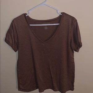 Pink stripped short sleeve